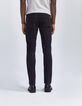 Schwarze SLIM-Herrenjeans aus Fleece-Denim Lemmy-3
