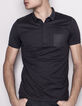 Zwart heren poloshirt-4