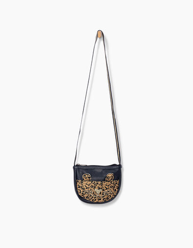 Sac à main navy à découpe léopard fille - IKKS
