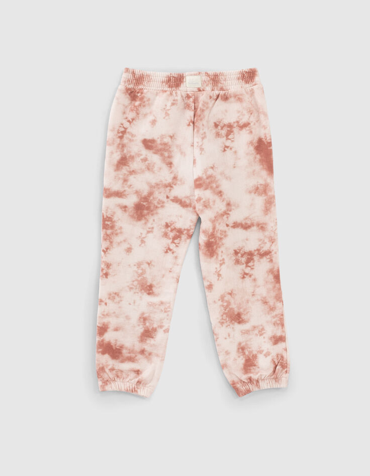 Jogging sport écru imprimé tie and dye fille -4