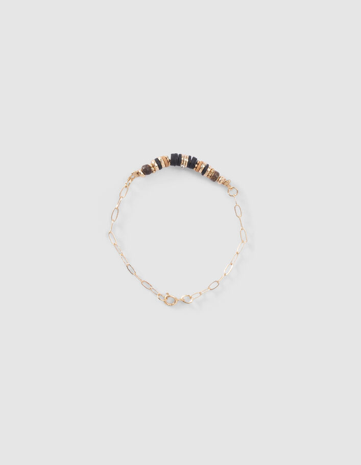 Girls’ gold-tone chain bracelets with beads - IKKS