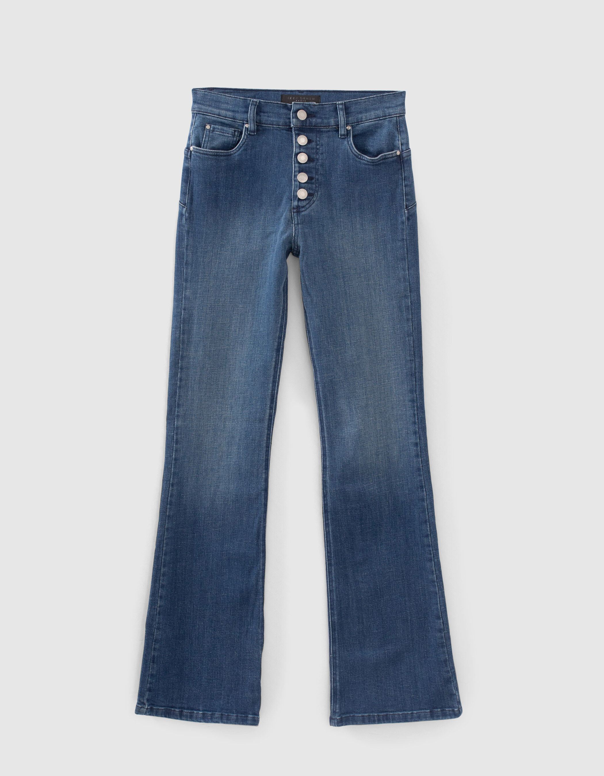 Women s blue high waist sculpt up flared jeans