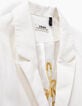 Veste de costume blanc cassé or fille-2
