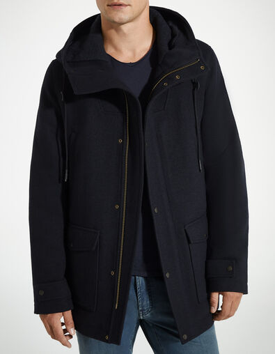 Dark Navy Herrenmantel in Dufflecoat-Optik - IKKS