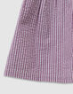 Vestido para ni&ntilde;a en trampantojo bimateria ciruela-4