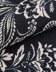 Zwart vloeiend damesshirt met barokke bloemenprint-9