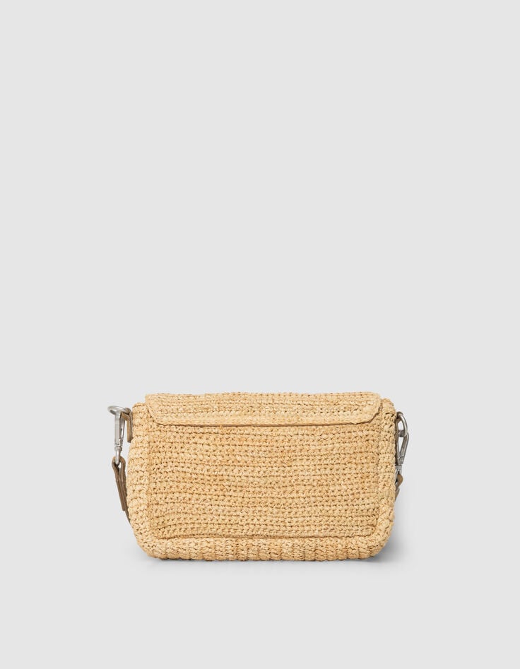 De 111 RAPHIA beige mix raffia en suèdeleer-3 De 111 RAPHIA beige mix raffia en suèdeleer-3