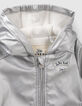 Baby girls’ silver rubber parka-3