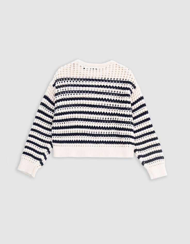 Jersey marinera algodón punto calado niña-6