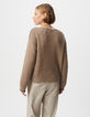 Sesame knit sweater with lurex details Women's neckline-4