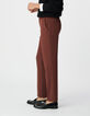 Braune taillierte Damenhose-3