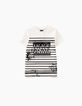 Girls' off-white and black slogan sailor T-shirt-1