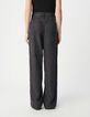 Women's Lyocell&reg; charcoal grey wide-leg jeans-3