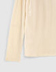 Women’s white studded long sleeve high-neck T-shirt-3