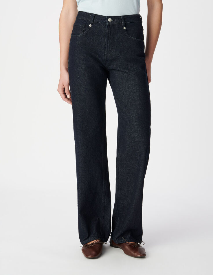 Jean bootcut brut taille haute cropped Margiel Femme-2