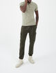 Stone Green Herrenpoloshirt mit Brusttasche-5
