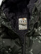 Boys’ khaki tie-dye hooded padded jacket-6