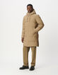 Lange beige pufferjas WATERPROOF Heren-3