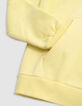 Sudadera amarilla algodón maxi logo bordado espalda niño-5