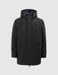 Zwarte parka IKKS x INVENTIVE CITI Heren-1