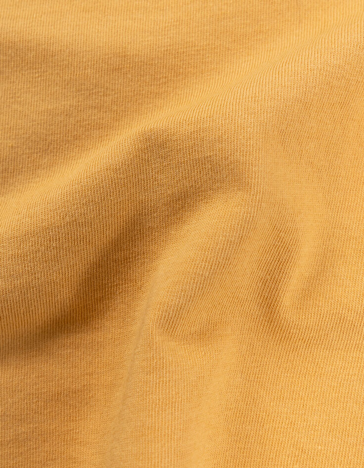 T-shirt jaune coton bio tigre sur arbre garçon-7