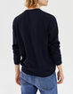 Men’s navy organic waffle sailor-style sweatshirt-3