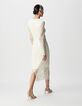 Dames maxi-jurk met witte kant-2
