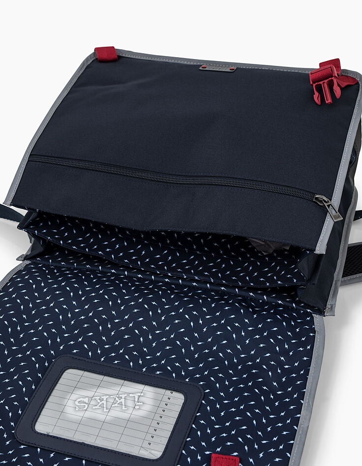 Cartable 38 cm navy IKKS Pilot garçon -4