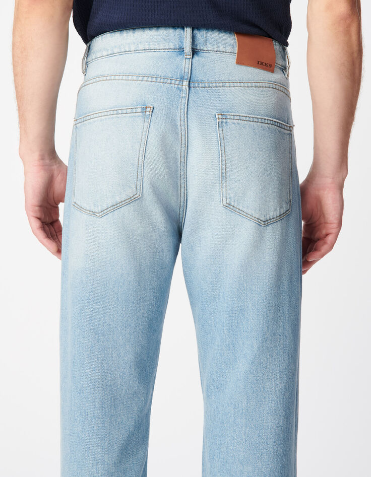 Neil verwaschene blaue Straight-Jeans-5