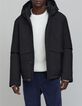 Zwarte pufferjas graniet nylon WATERPROOF BREATHABLE Heren-1