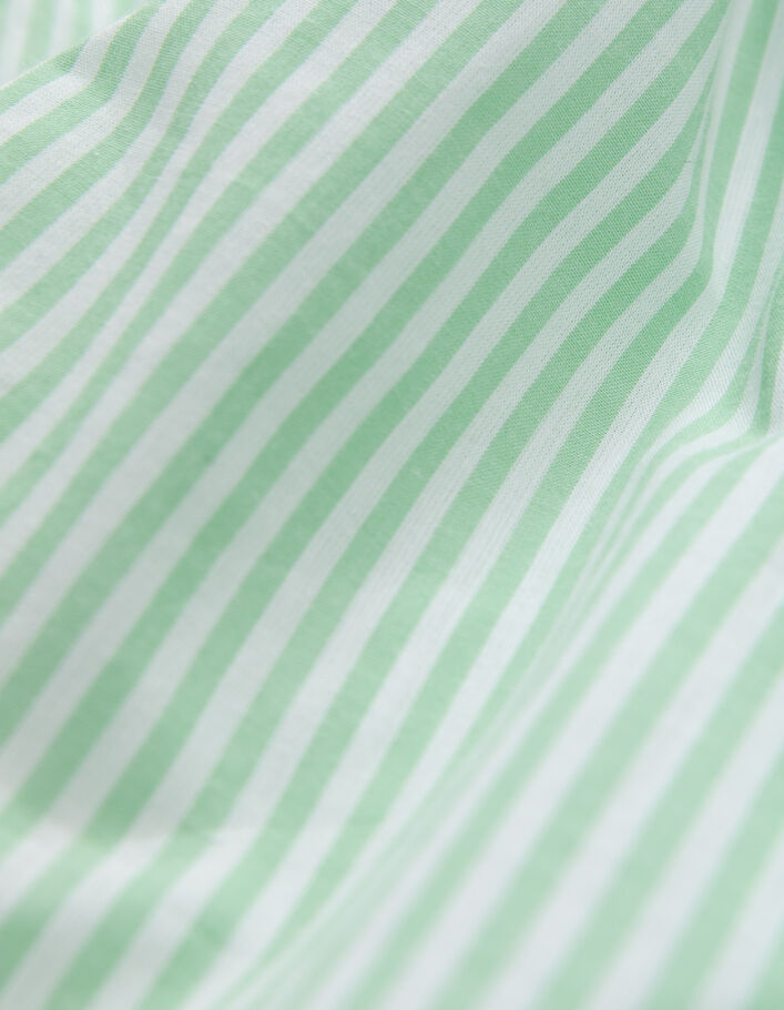 Pistaziengrünes Damenhemdblusenkleid mit Stickerei hinten - IKKS