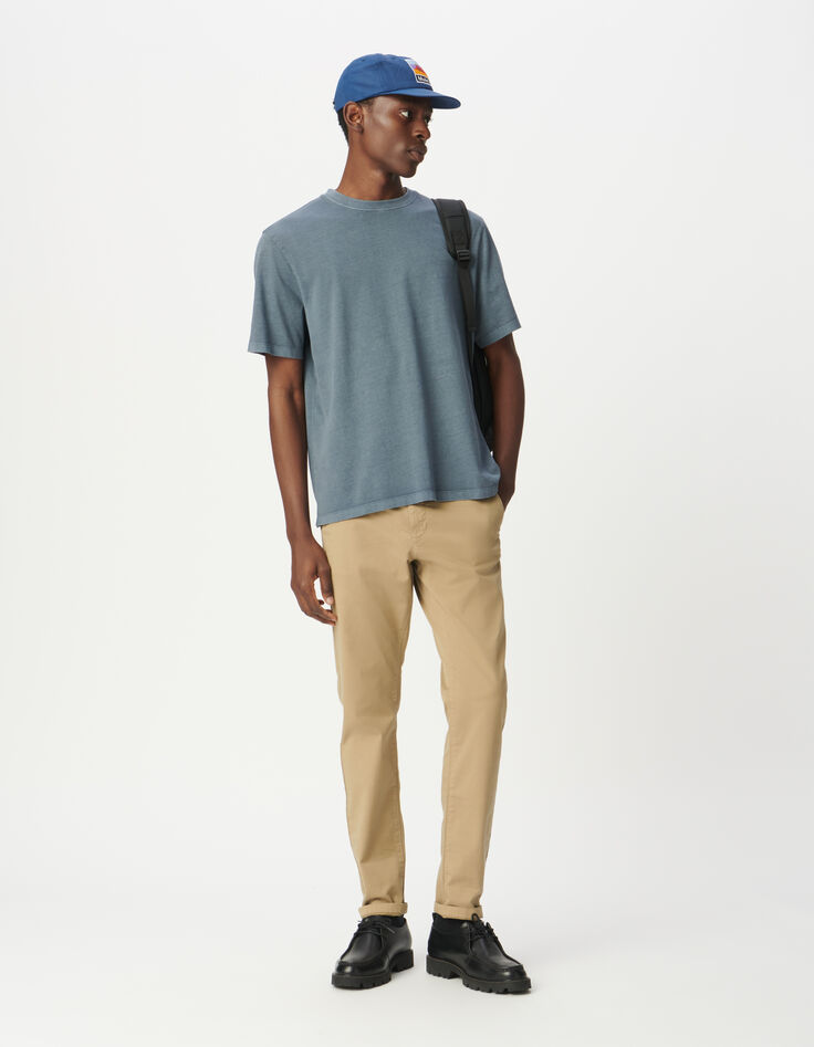 Pantalon chino droit beige Homme-1 Pantalon chino droit beige Homme-1