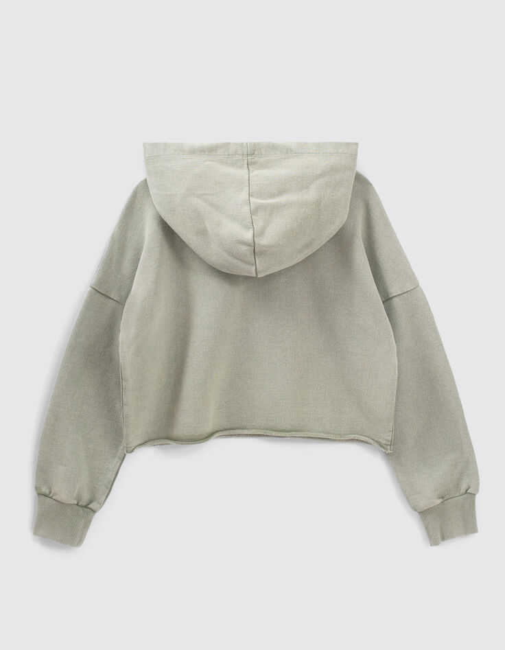 Sudadera verde cropped cordones tie&dye-2