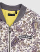 Girls’ ecru paisley print Ecovero® bomber jacket-6