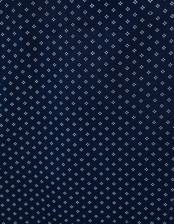 Camisa índigo estampado minimalista Hombre-2