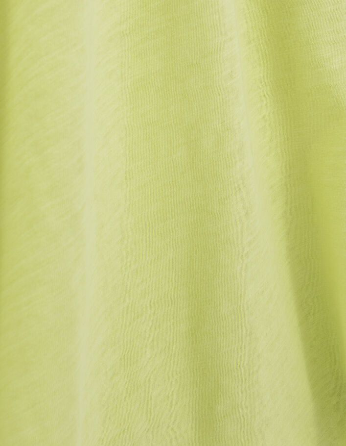 Anisgrünes Herren-T-Shirt L‘Essentiel mit V-Ausschnitt - IKKS