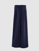 Marine geklede broek wideleg milanotricot Dames-6