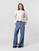 Jean LARGE bleu waterless fille-1