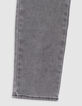 Jean BATTLE gris Waterless maille knitlook garçon-7