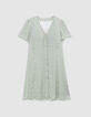 Robe verte LENZING™ ECOVERO™ ethnique Femme-5