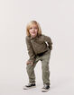 Chemise kaki mix coton et lin garçon-8