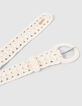 Ceinture écrue en crochet fille-5