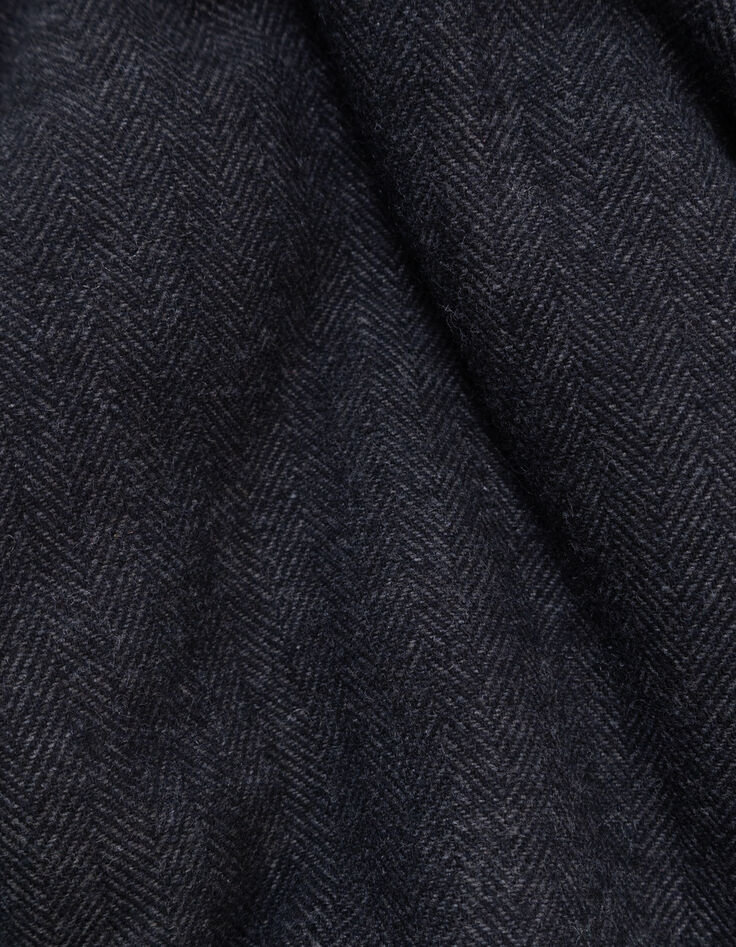 Blouson réversible esprit teddy noir et gris garçon-10