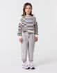 BALLOON jeans grey rhinestone button for girl-1