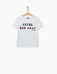 Boys' optic white Never Runaway T-shirt -2