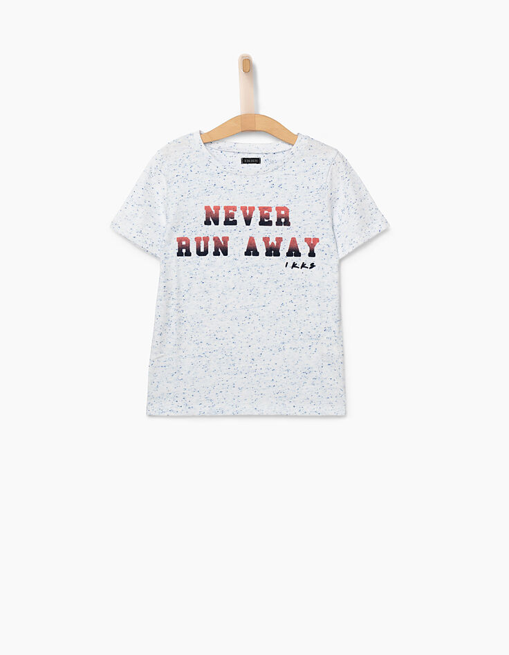 Boys' optic white Never Runaway T-shirt -2 Boys' optic white Never Runaway T-shirt -2