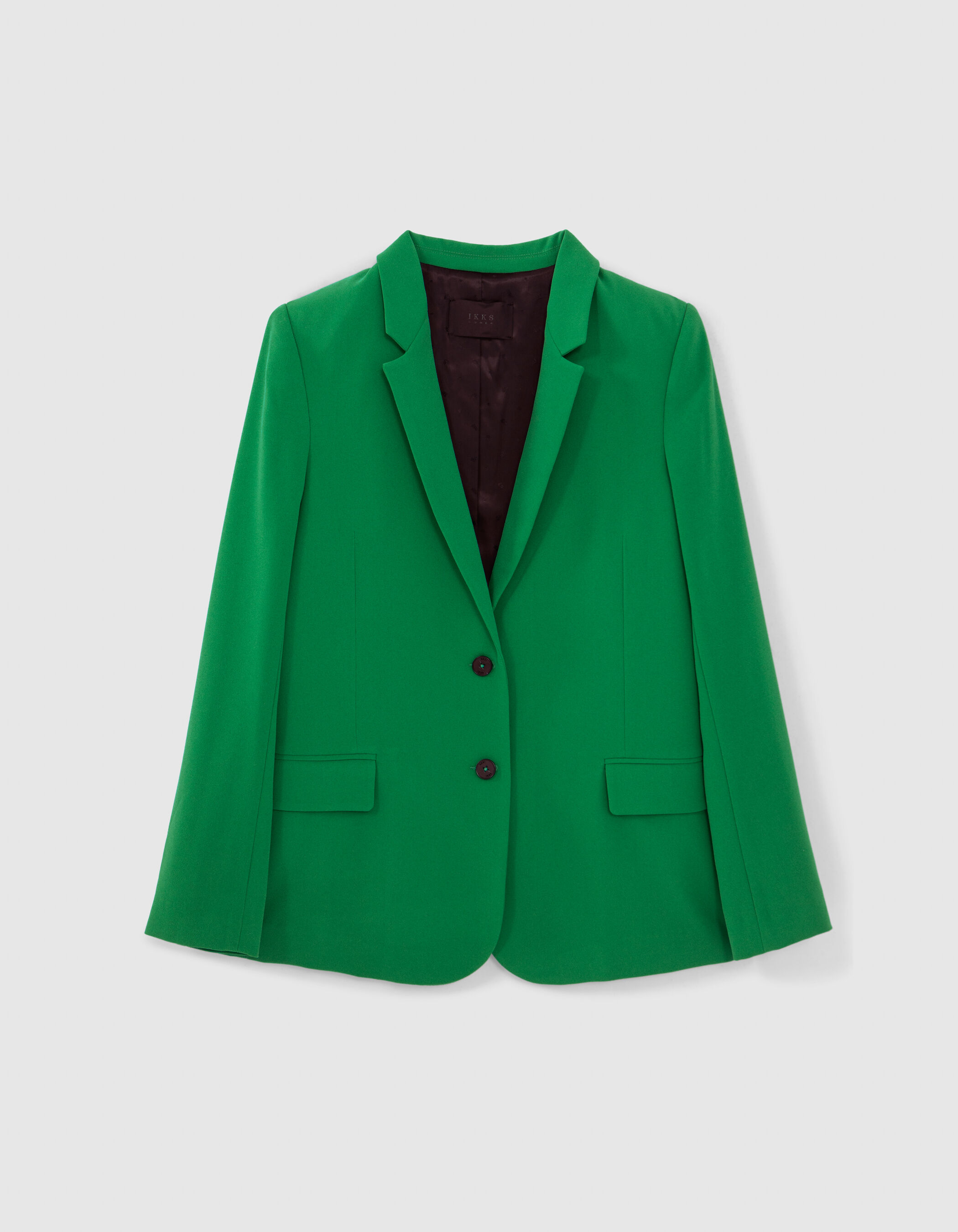 Veste de costume verte polyester recycle Femme IKKS