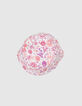 Bob lilas imprimé fleurs et broderie fille-6