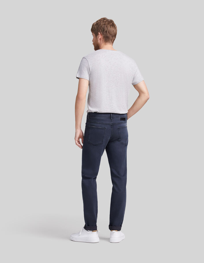 Staalblauwe SLIM jeans in biokatoen Heren - IKKS