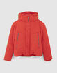 Boys’ red padded jacket with tone-on-tone marking-1